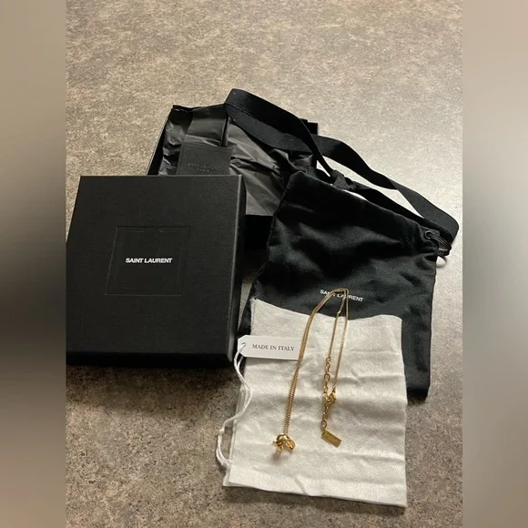 YSL Cassandre Twist Pendant Necklace - Picture 1 of 8